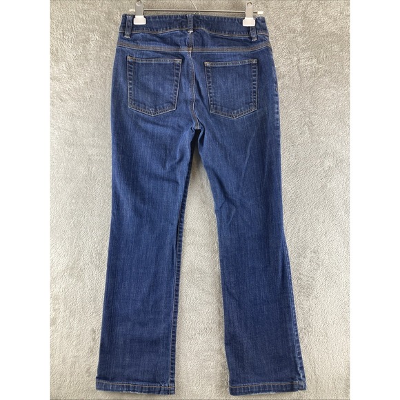 Jones New York Jeans Women's 4 Blue Denim Stretch‎ Straight Leg Dark Wash - Picture 2 of 16